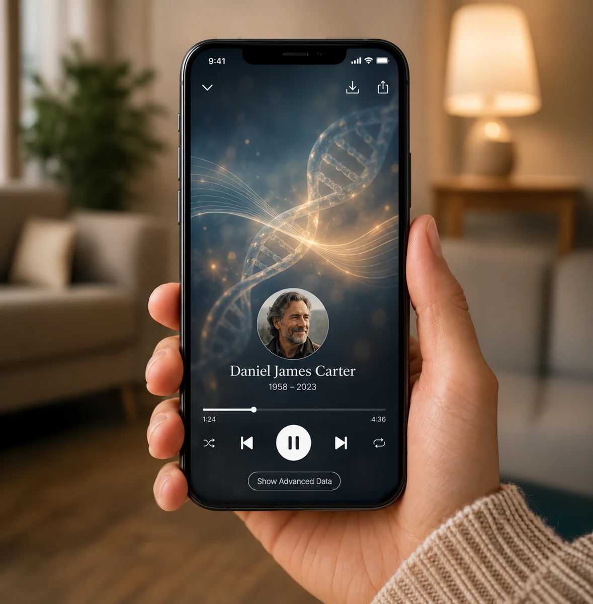 Life’s Song illustrative music-player visual.