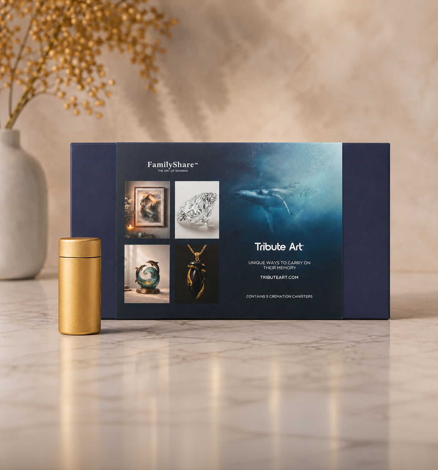 Family Share keepsake box and individual containers