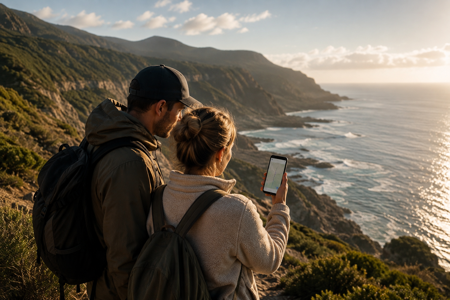 The My Footsteps app showing messages left at a location